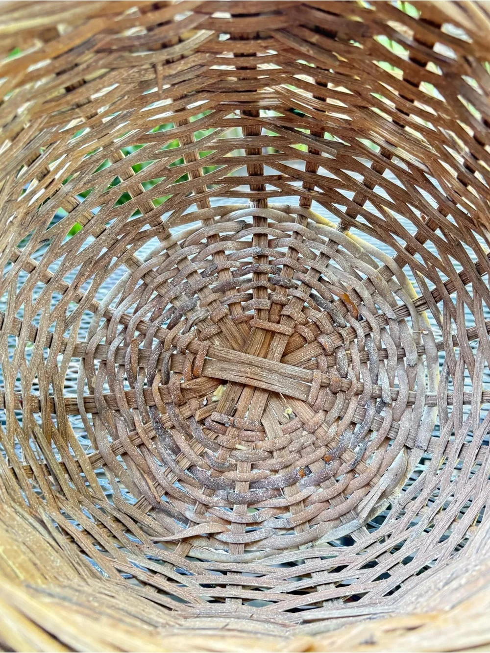 Vintage handwoven wicker